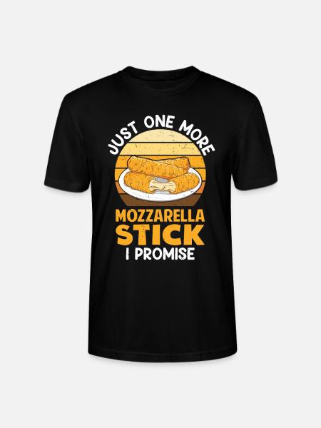 Mozzarella Sticks Cheese - Stanley/Stella CRAFTER Unisex Organic T-Shirt - black
