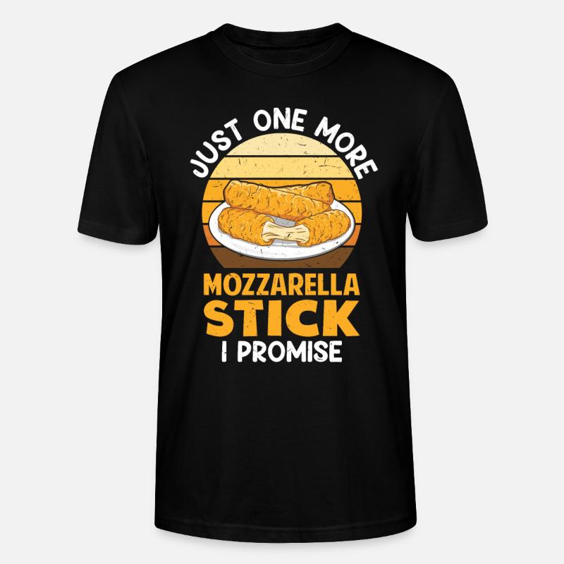 Mozzarella Sticks Käse - Stanley/Stella Unisex Bio-T-Shirt CRAFTER - Schwarz