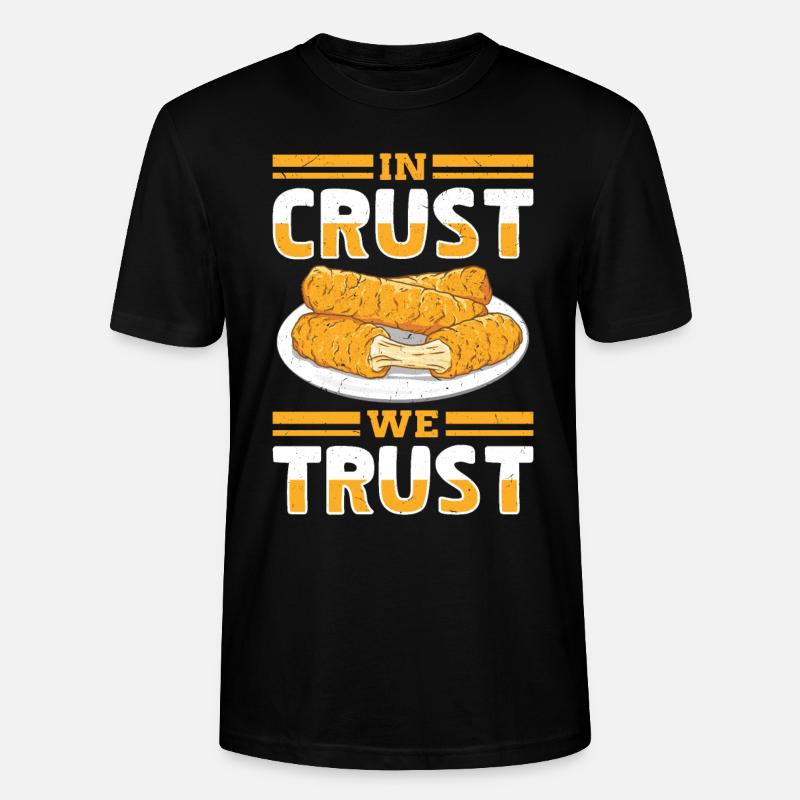 Mozzarella Sticks Cheese - Stanley/Stella CRAFTER Unisex Organic T-Shirt - black