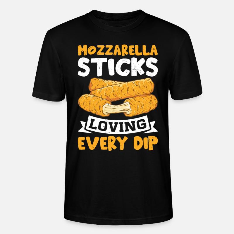 Mozzarella Sticks Käse - Stanley/Stella Unisex Bio-T-Shirt CRAFTER - Schwarz