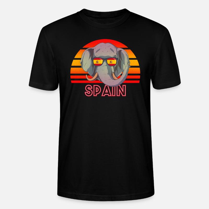 Spanien - Stanley/Stella Unisex Bio-T-Shirt CRAFTER - Schwarz
