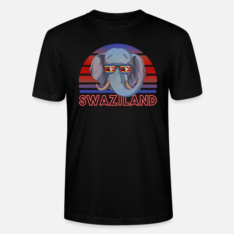 Swasiland - Stanley/Stella Unisex Bio-T-Shirt CRAFTER - Schwarz