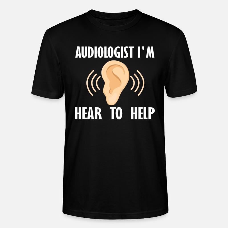Idée cadeau audiologiste - T-shirt bio CRAFTER Stanley Stella Unisexe - noir