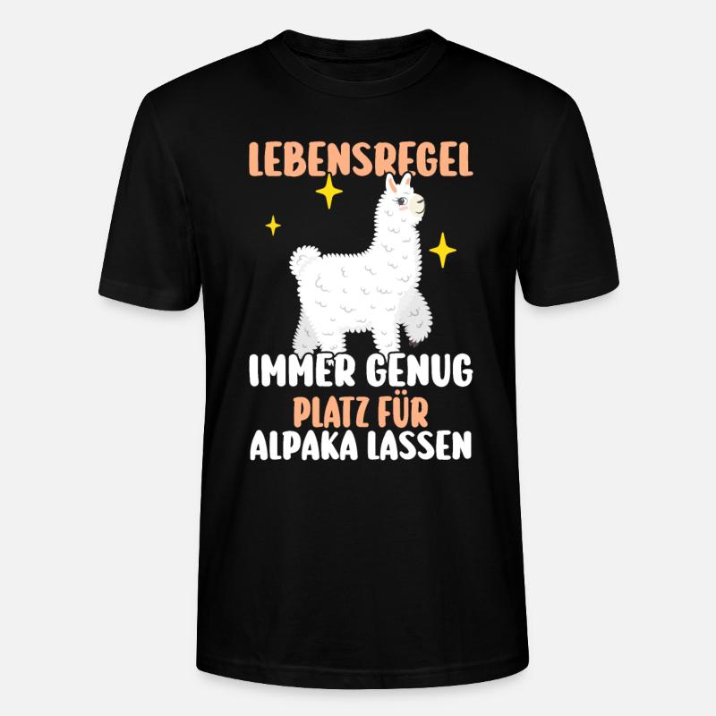 Alpaka - Stanley/Stella Unisex Bio-T-Shirt CRAFTER - Schwarz