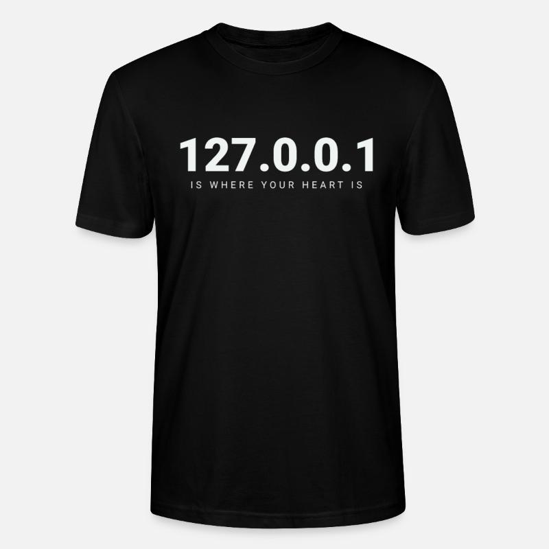 127.0.0.1 - Coders' Sanctuary - Stanley/Stella Unisex Bio-T-Shirt CRAFTER - Schwarz