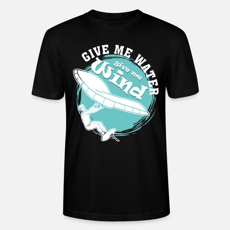 Foilboard Wing Foiling Winging - Stanley/Stella Unisex Bio-T-Shirt CRAFTER - Schwarz
