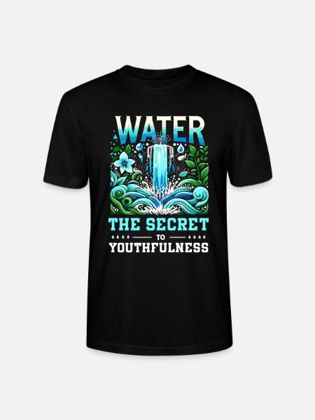 Hydration Drink Water Stay Hydrated - Stanley/Stella CRAFTER Unisex Organic T-Shirt - black