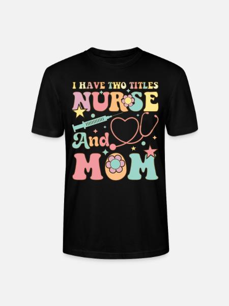 Groovy Nursing Mom RN - Stanley/Stella Unisex Bio-T-Shirt CRAFTER - Schwarz