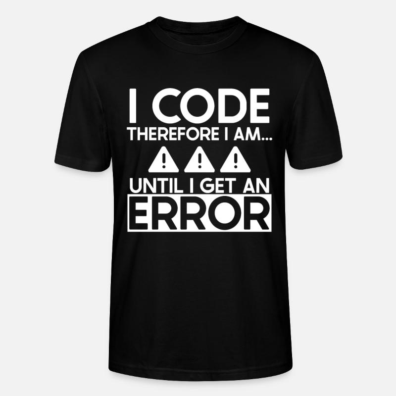 Software Developer, Computer Engineer, Nerd - Stanley/Stella CRAFTER Unisex Organic T-Shirt - black