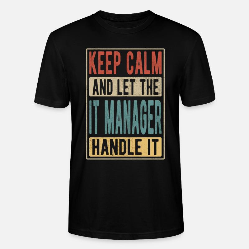 IT-Manager Retro-Geschenk - Stanley/Stella Unisex Bio-T-Shirt CRAFTER - Schwarz