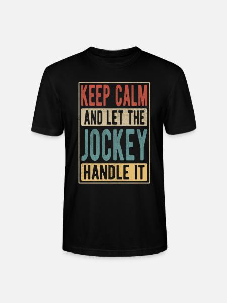Jockey Retro Geschenk - Stanley/Stella Unisex Bio-T-Shirt CRAFTER - Schwarz