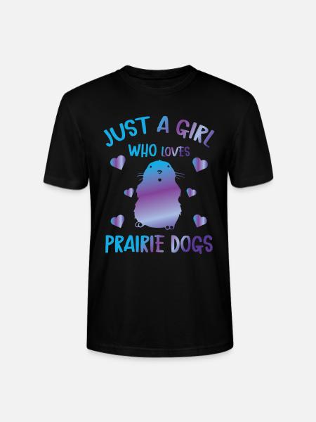 Sjov prærie-hund elsker sjov gnaver - Stanley Stella CRAFTER unisex økologisk-T-shirt - sort
