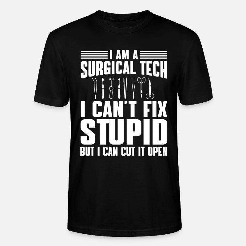 chiChirurgisch-technischer Assistent Humor - Stanley/Stella Unisex Bio-T-Shirt CRAFTER - Schwarz