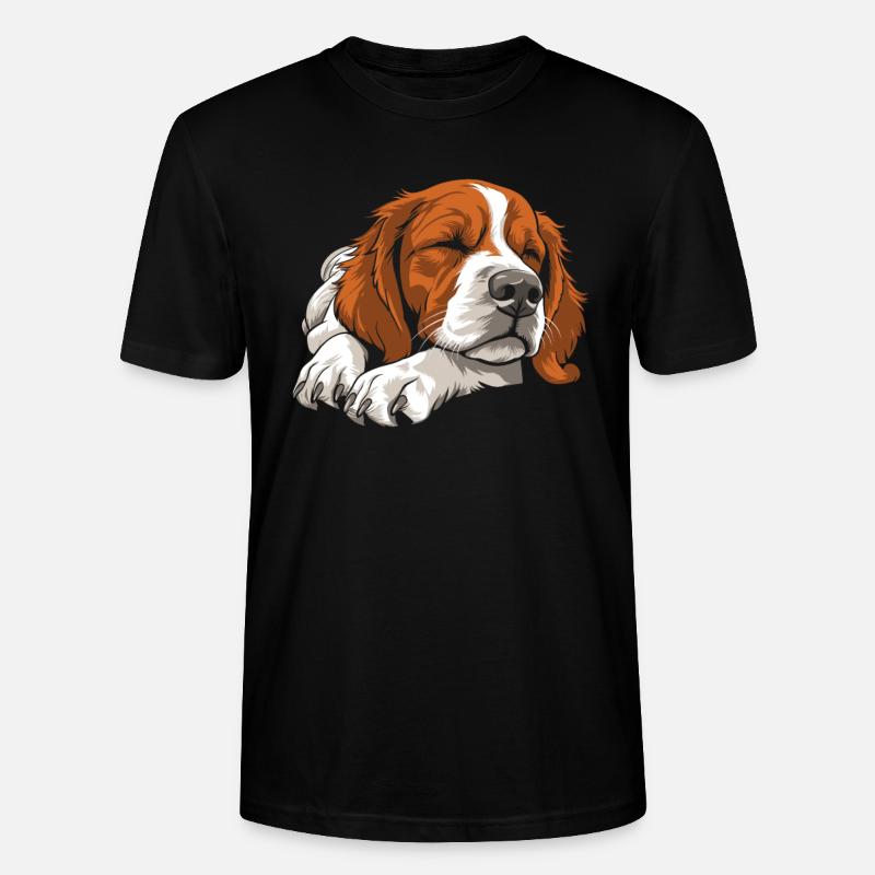 Brittany Spaniel - Stanley/Stella Unisex Bio-T-Shirt CRAFTER - Schwarz