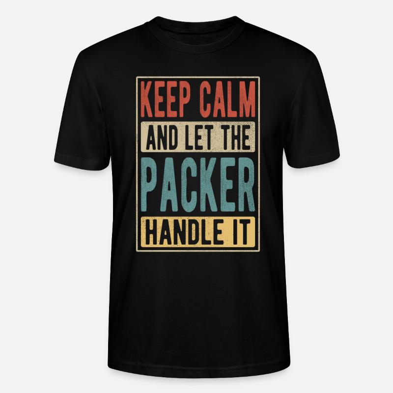 Packer Retro Geschenk - Stanley/Stella Unisex Bio-T-Shirt CRAFTER - Schwarz