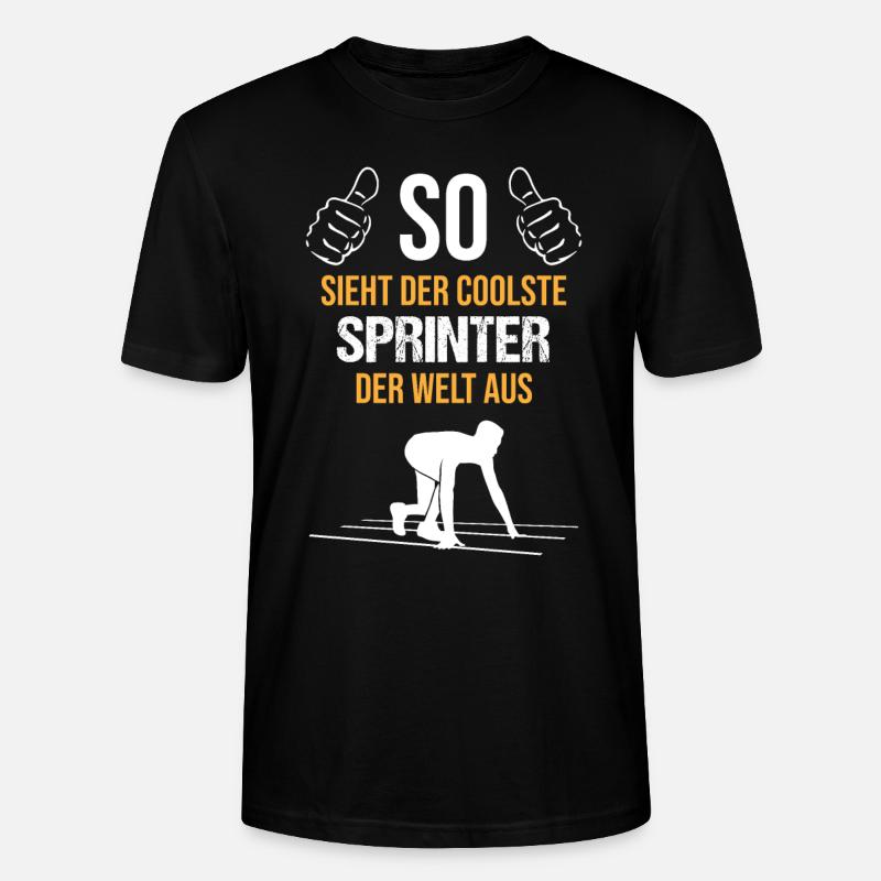 Top Sprinter - Coolness pur - Stanley/Stella Unisex Bio-T-Shirt CRAFTER - Schwarz