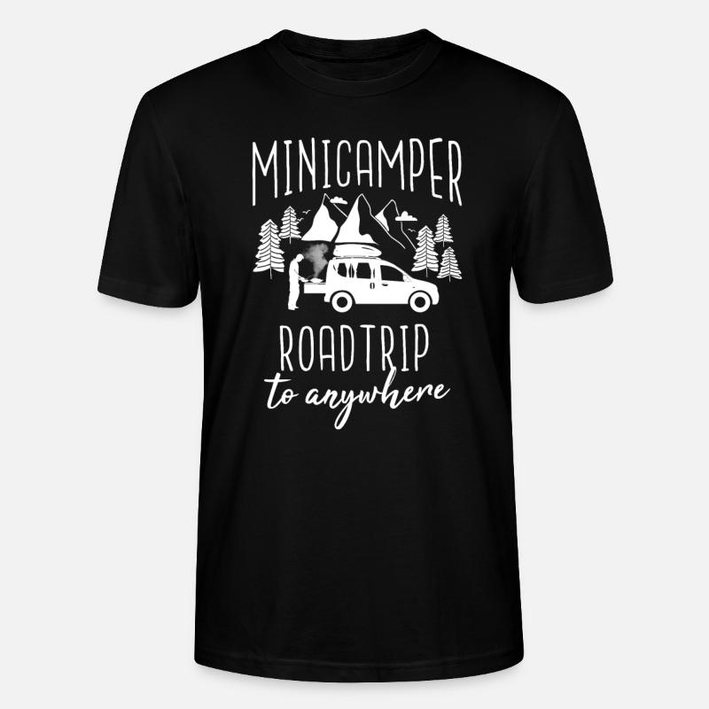 Minicamper Dictons Camping-Camper Microcamper - T-shirt bio CRAFTER Stanley Stella Unisexe - noir