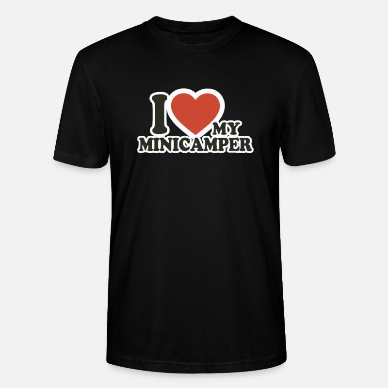 Minicamper Love Camping-Camper Microcamper - Stanley/Stella Unisex Bio-T-Shirt CRAFTER - Schwarz