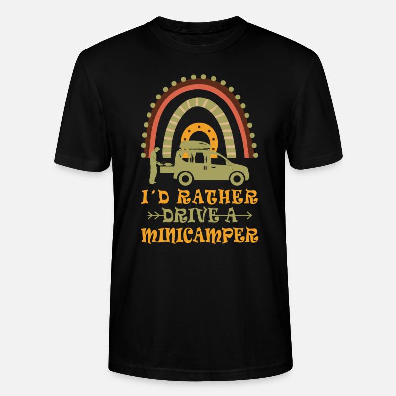 Minicamper Hobby Camping-Camper Microcamper - Stanley/Stella Unisex Bio-T-Shirt CRAFTER - Schwarz