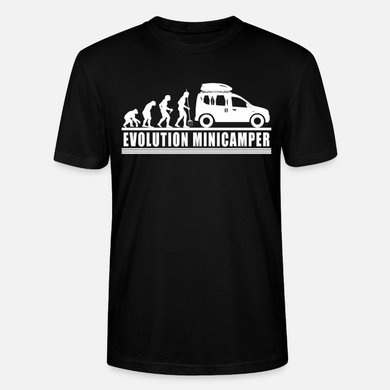 Evolution Minicamper Camping-Camping-Camping - T-shirt bio CRAFTER Stanley Stella Unisexe - noir