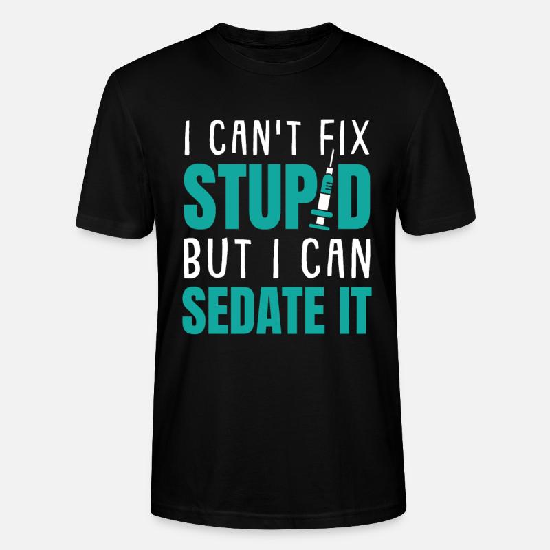 Infirmier - T-shirt bio CRAFTER Stanley Stella Unisexe - noir