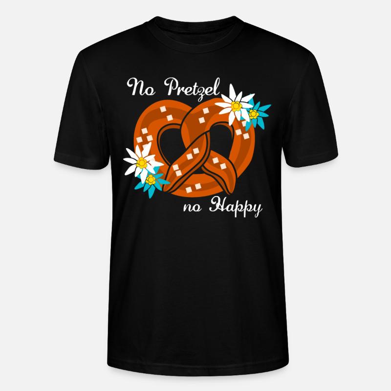 Bretzel Bretzels de Bavière - T-shirt bio CRAFTER Stanley Stella Unisexe - noir