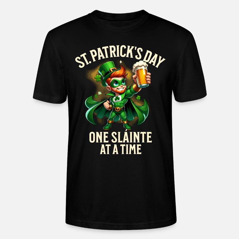St. Patricks Day - Stanley/Stella Unisex Bio-T-Shirt CRAFTER - Schwarz