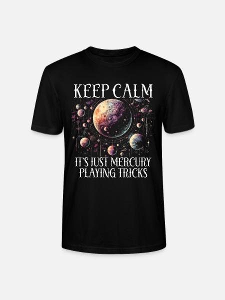 Mercury retrograde - Stanley/Stella CRAFTER Unisex Organic T-Shirt - black
