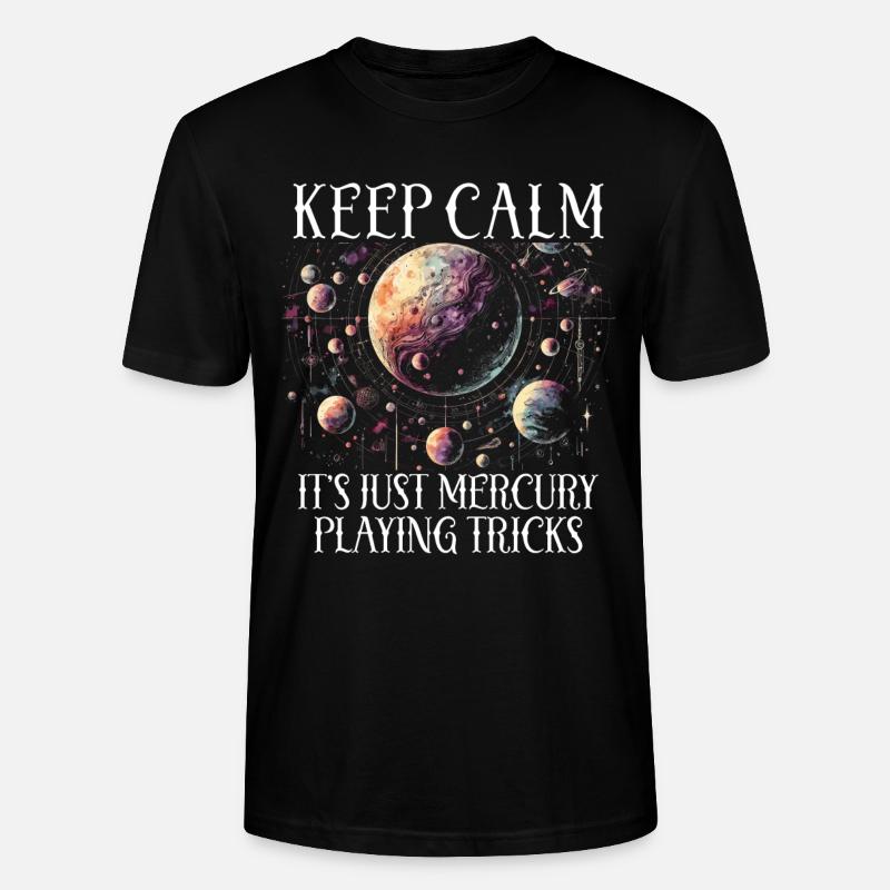 Mercure rétrograde - T-shirt bio CRAFTER Stanley Stella Unisexe - noir