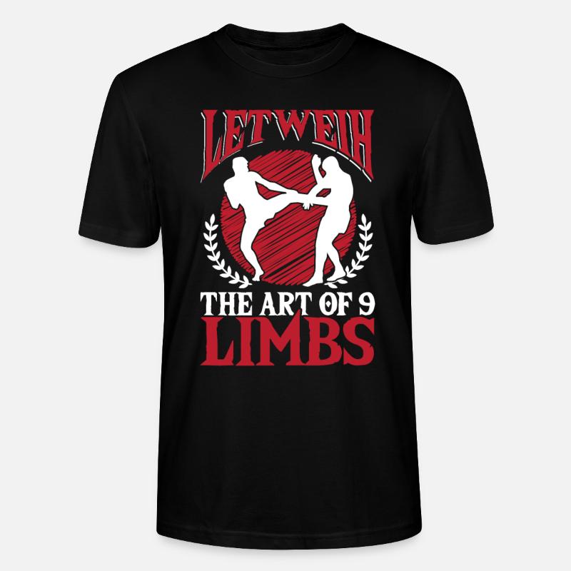 Lethwei burmesisches Geschenk - Stanley/Stella Unisex Bio-T-Shirt CRAFTER - Schwarz