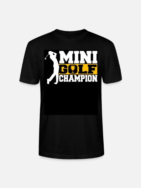 Geschenk für Minigolfspieler - Stanley/Stella Unisex Bio-T-Shirt CRAFTER - Schwarz