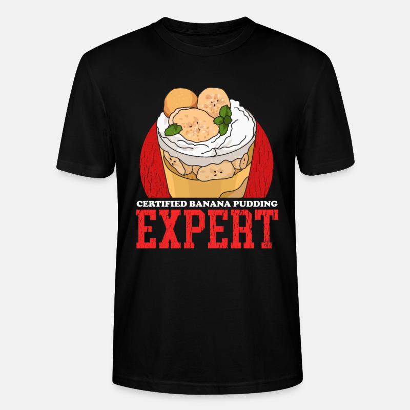 Bananenpudding | Bananen Pudding Geschenk - Stanley/Stella Unisex Bio-T-Shirt CRAFTER - Schwarz