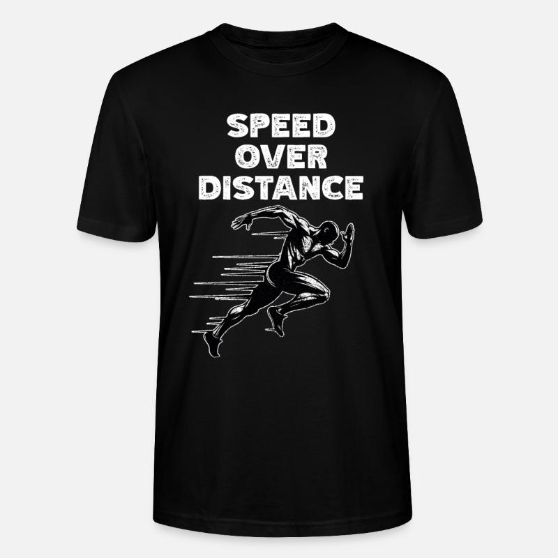 Bahnläufer Sprinter Sprint 100m Sprinter - Stanley/Stella Unisex Bio-T-Shirt CRAFTER - Schwarz