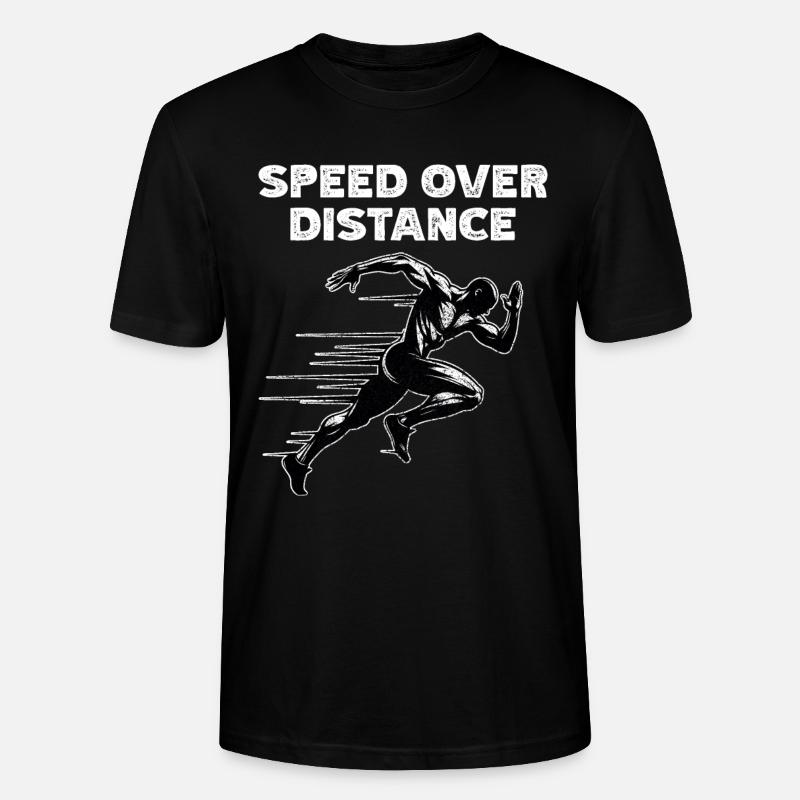 Bahnläufer Sprinter Sprint 100m Sprinter - Stanley/Stella Unisex Bio-T-Shirt CRAFTER - Schwarz