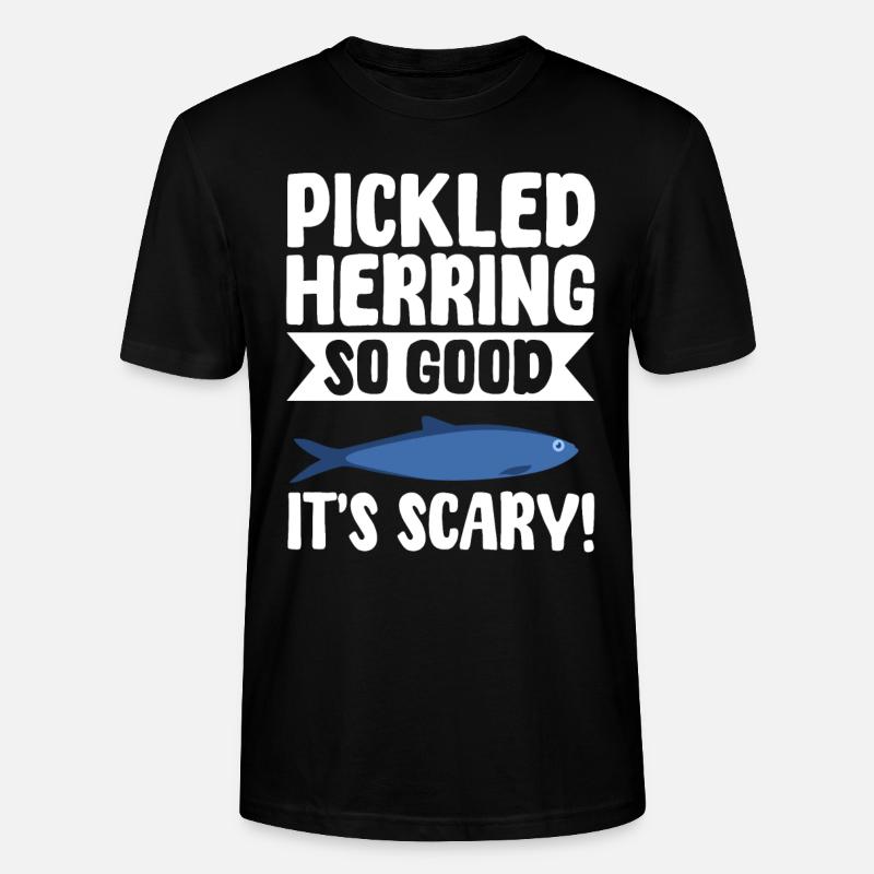eLustiger Eingelegter Hering Geschenkidee - Stanley/Stella Unisex Bio-T-Shirt CRAFTER - Schwarz