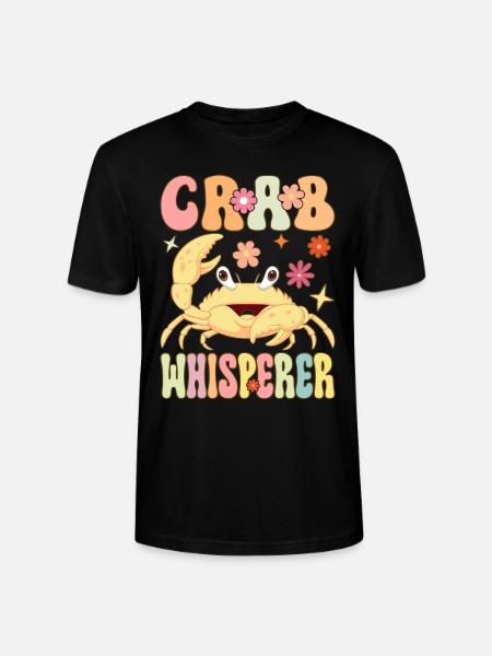 Groovy Crab Lovers Seafood Lovers - Stanley/Stella CRAFTER Unisex Organic T-Shirt - black