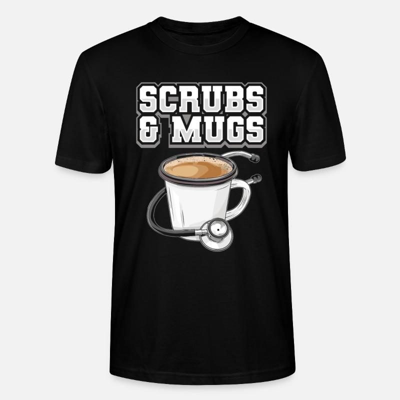 Krankenschwester Kaffee - Stanley/Stella Unisex Bio-T-Shirt CRAFTER - Schwarz