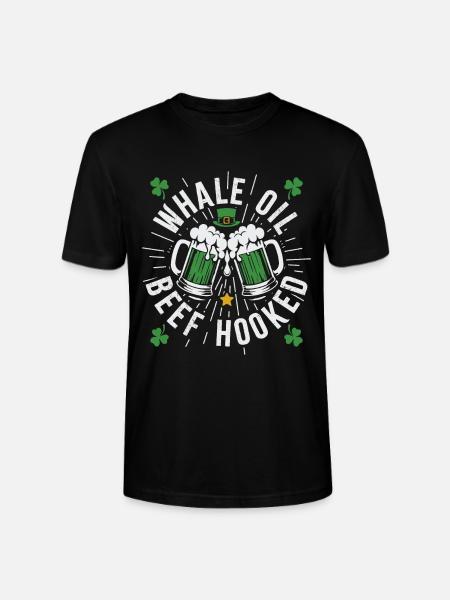 Walöl Rindfleisch Hooked - Stanley/Stella Unisex Bio-T-Shirt CRAFTER - Schwarz