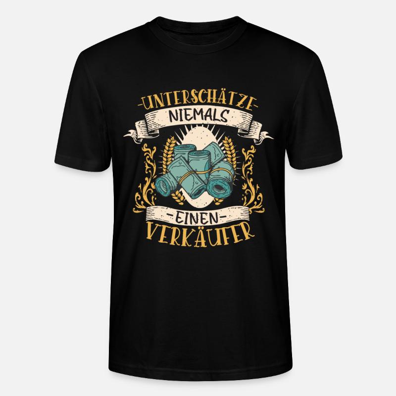 Verkäufer Lustiges Geschenk Beruf Kundenliebe - Stanley/Stella Unisex Bio-T-Shirt CRAFTER - Schwarz