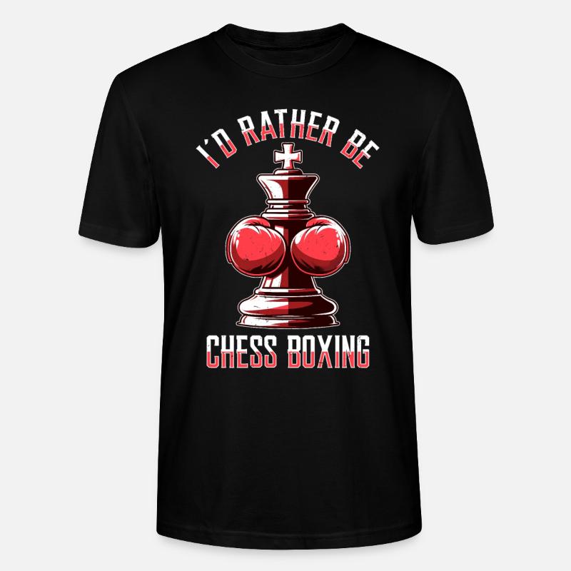 Boxe d’échecs - T-shirt bio CRAFTER Stanley Stella Unisexe - noir