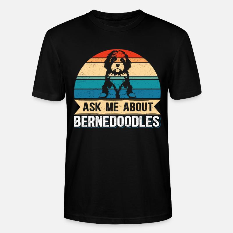 Bernedoodle Hundebesitzer Hundehalter Geschenk - Stanley/Stella Unisex Bio-T-Shirt CRAFTER - Schwarz