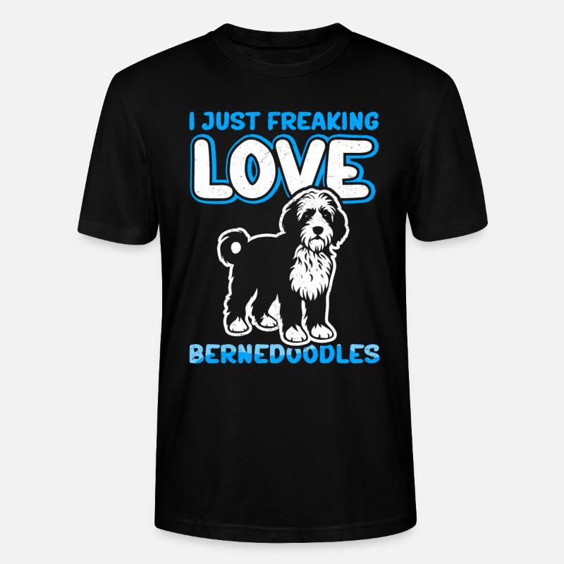 Bernedoodle Hundehalter Hundebesitzer Geschenk - Stanley/Stella Unisex Bio-T-Shirt CRAFTER - Schwarz