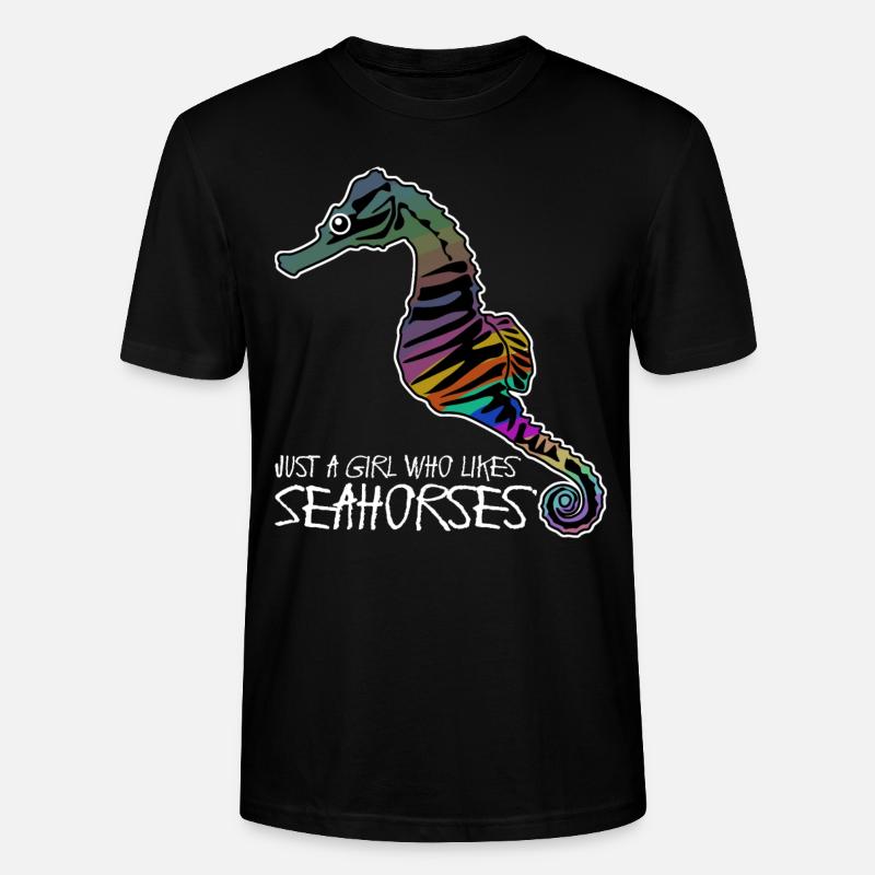 Hippocampe Hippocampe Hippocampes - T-shirt bio CRAFTER Stanley Stella Unisexe - noir