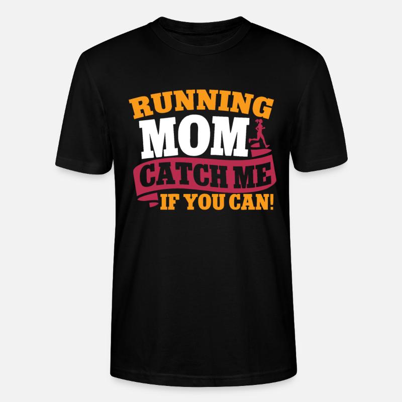 Running Mom Marathon Runner Jogging - T-shirt bio CRAFTER Stanley Stella Unisexe - noir