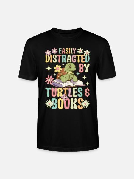 Groovy Sea Turtle - Stanley/Stella CRAFTER Unisex Organic T-Shirt - black
