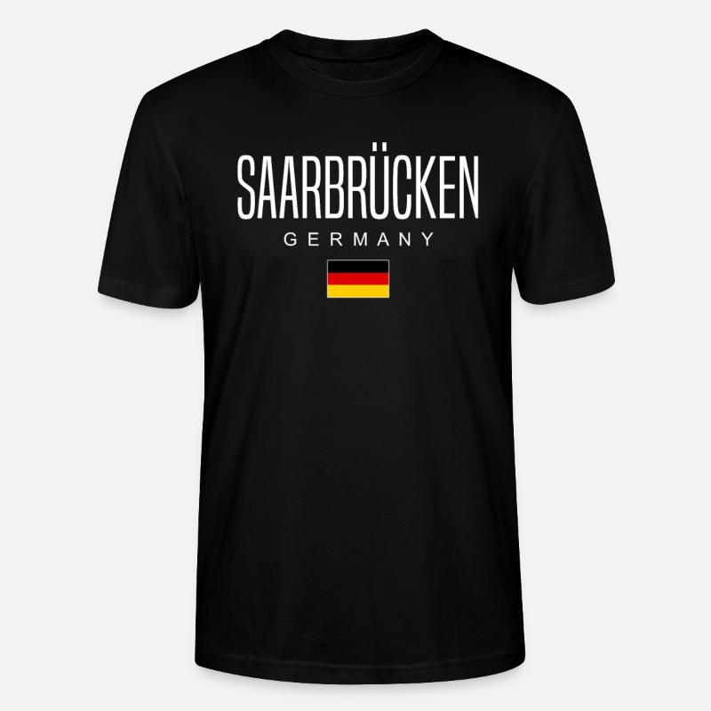 Saarbrücken - Stanley/Stella Unisex Bio-T-Shirt CRAFTER - Schwarz