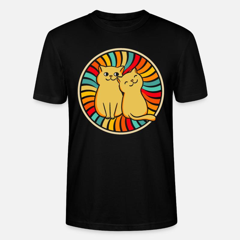 Katze - Stanley/Stella Unisex Bio-T-Shirt CRAFTER - Schwarz