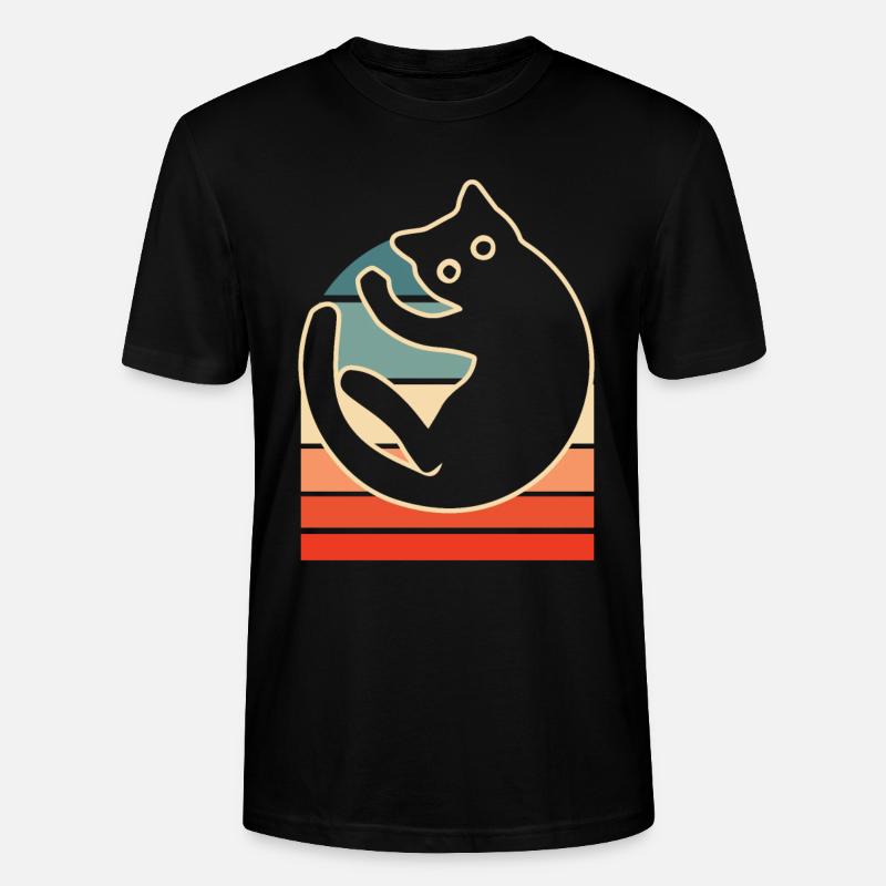Katze - Stanley/Stella Unisex Bio-T-Shirt CRAFTER - Schwarz