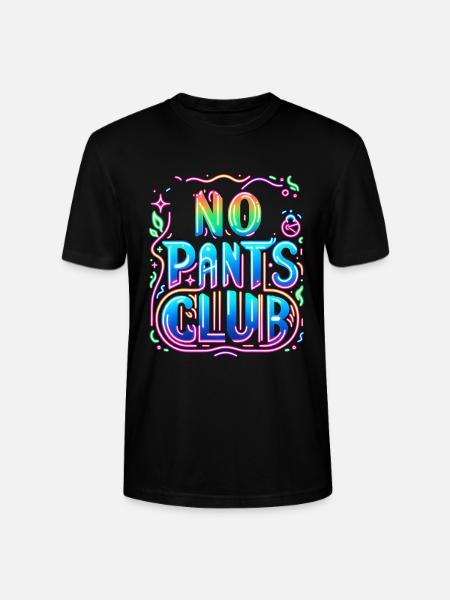 No Pants Club 5 - Stanley/Stella CRAFTER Unisex Organic T-Shirt - black