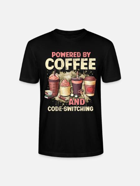 Englischlehrer Englischlehrerin Kaffee - Stanley/Stella Unisex Bio-T-Shirt CRAFTER - Schwarz